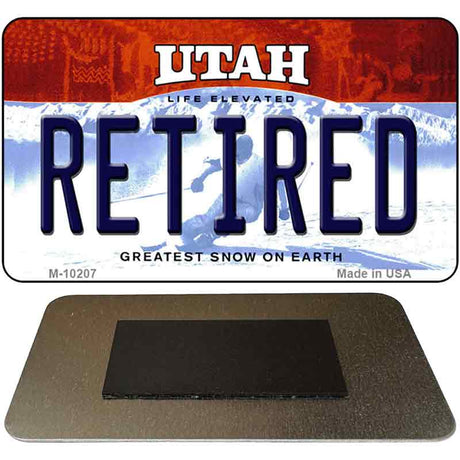 Retired Utah State License Plate Tag Magnet M-10207