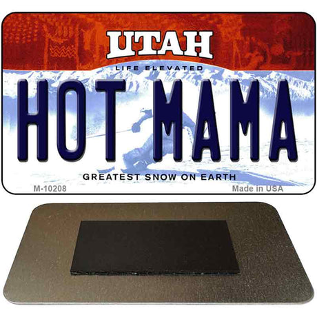 Hot Mama Utah State License Plate Tag Magnet M-10208