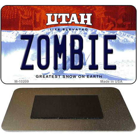 Zombie Utah State License Plate Tag Magnet M-10209