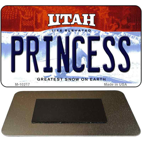 Princess Utah State License Plate Tag Magnet M-10217