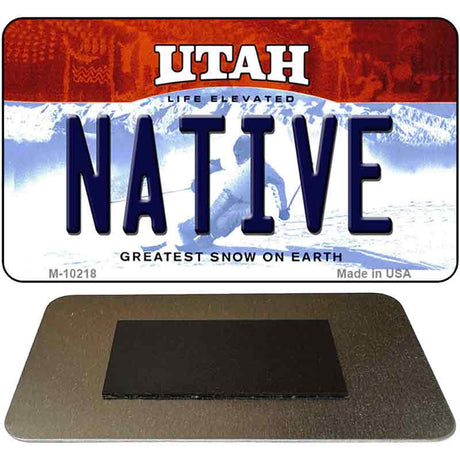 Native Utah State License Plate Tag Magnet M-10218