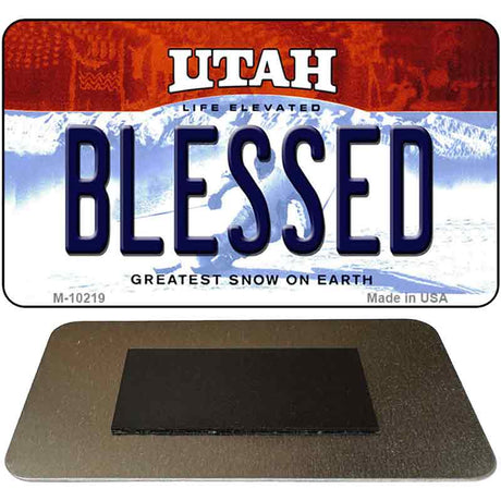 Blessed Utah State License Plate Tag Magnet M-10219