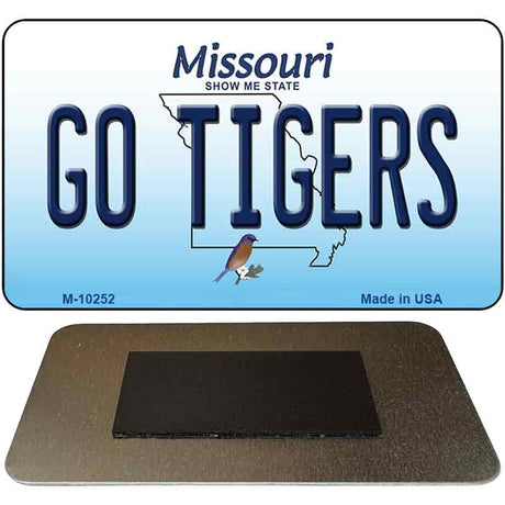 Go Tigers Missouri State License Plate Tag Magnet M-10252