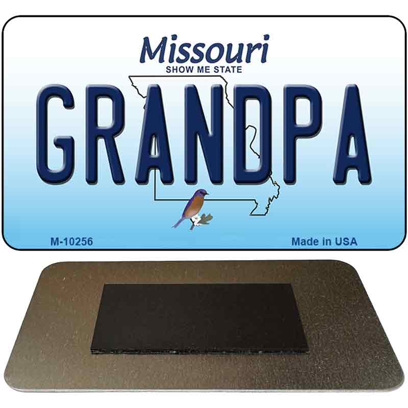 Grandpa Missouri State License Plate Tag Magnet M-10256