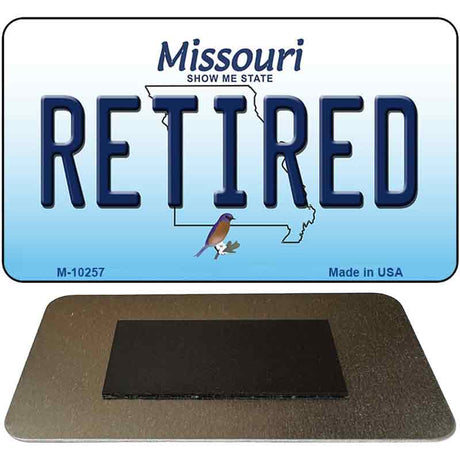 Retired Missouri State License Plate Tag Magnet M-10257