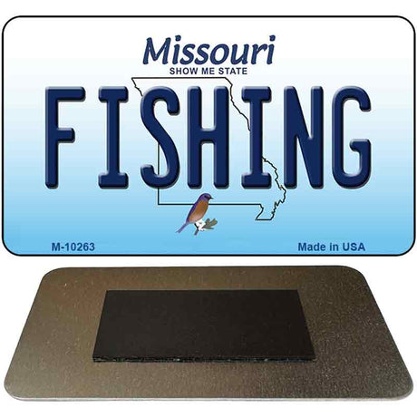 Fishing Missouri State License Plate Tag Magnet M-10263