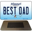 Best Dad Missouri State License Plate Tag Magnet M-10276