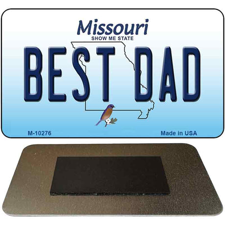 Best Dad Missouri State License Plate Tag Magnet M-10276