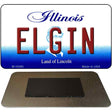 Elgin Illinois State License Plate Tag Magnet M-10285