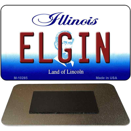 Elgin Illinois State License Plate Tag Magnet M-10285