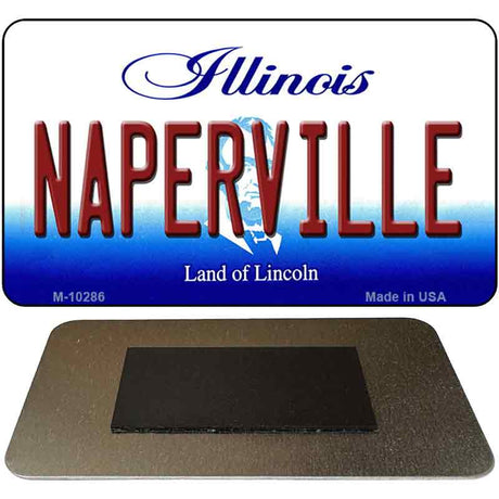 Naperville Illinois State License Plate Tag Magnet M-10286