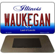 Waukegan Illinois State License Plate Tag Magnet M-10288