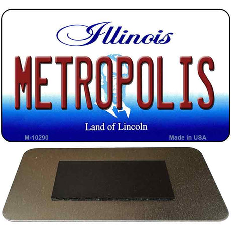 Metropolis Illinois State License Plate Tag Magnet M-10290