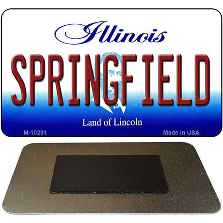 Springfield Illinois State License Plate Tag Magnet M-10291