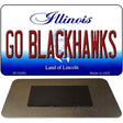 Go Blackhawks Illinois State License Plate Tag Magnet M-10295