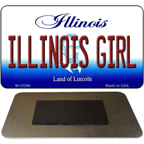 Illinois Girl State License Plate Tag Magnet M-10296