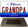 Grandpa Illinois State License Plate Tag Magnet M-10299