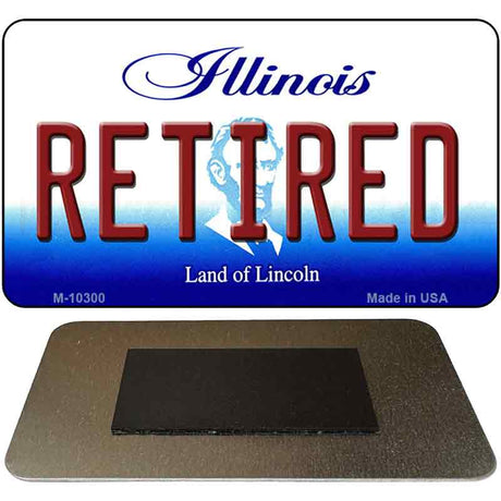 Retired Illinois State License Plate Tag Magnet M-10300