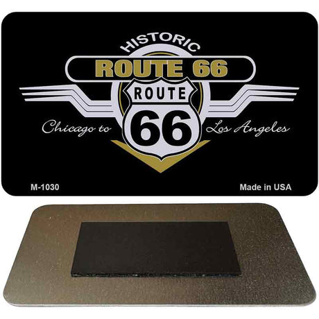 Route 66 Wings Novelty Metal Magnet M-1030