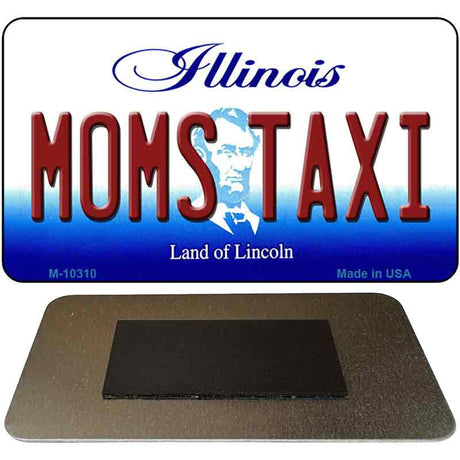 Moms Taxi Illinois State License Plate Tag Magnet M-10310