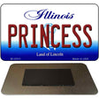 Princess Illinois State License Plate Tag Magnet M-10311