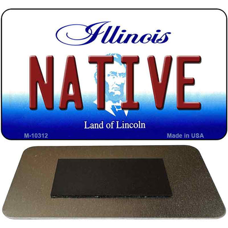 Native Illinois State License Plate Tag Magnet M-10312