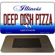 Deep Dish Pizza Illinois State License Plate Tag Magnet M-10315