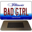 Bad Girl Illinois State License Plate Tag Magnet M-10316