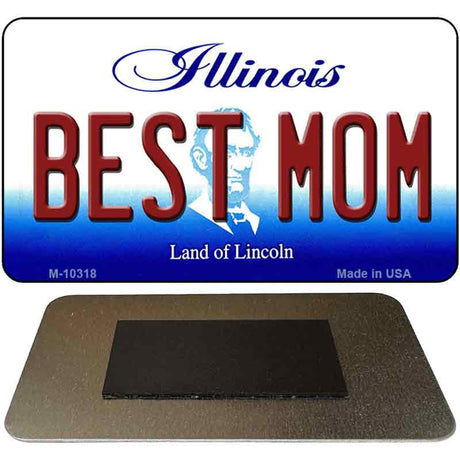 Best Mom Illinois State License Plate Tag Magnet M-10318