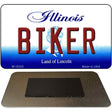 Biker Illinois State License Plate Tag Magnet M-10322