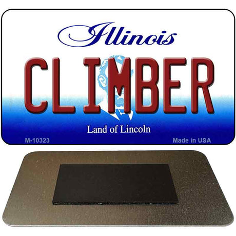 Climber Illinois State License Plate Tag Magnet M-10323