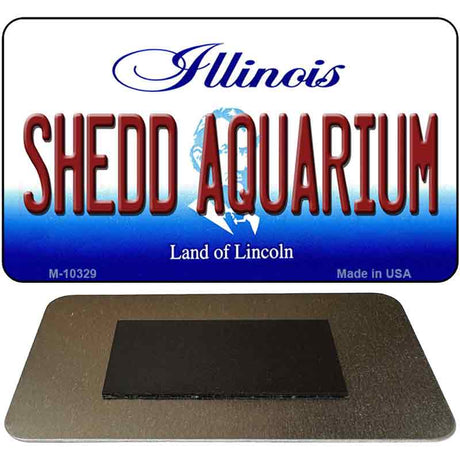 Shedd Aquarium Illinois State License Plate Tag Magnet M-10329