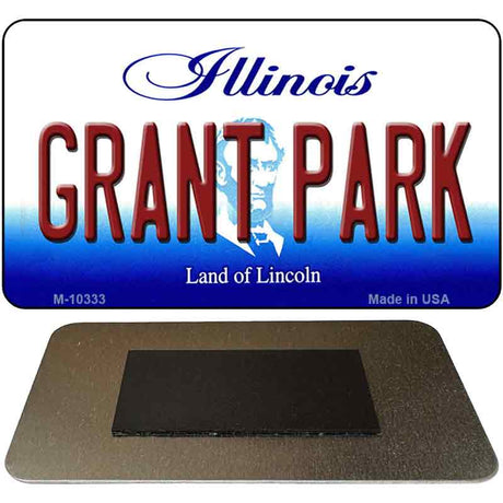 Grant Park Illinois State License Plate Tag Magnet M-10333