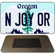 N Joy OR Oregon State License Plate Tag Magnet M-10340