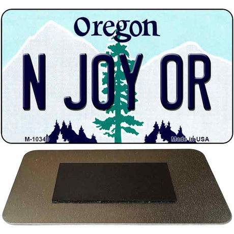 N Joy OR Oregon State License Plate Tag Magnet M-10340