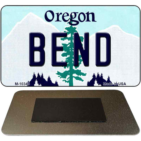 Bend Oregon State License Plate Tag Magnet M-10345