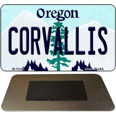 Coroallis Oregon State License Plate Tag Magnet M-10349