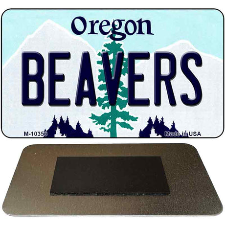 Beavers Oregon State License Plate Tag Magnet M-10356