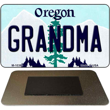 Grandma Oregon State License Plate Tag Magnet M-10360