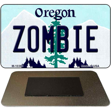 Zombie Oregon State License Plate Tag Magnet M-10366