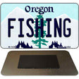 Fishing Oregon State License Plate Tag Magnet M-10369