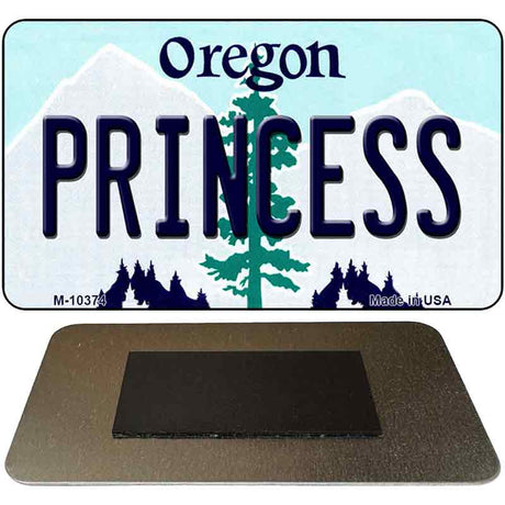 Princess Oregon State License Plate Tag Magnet M-10374