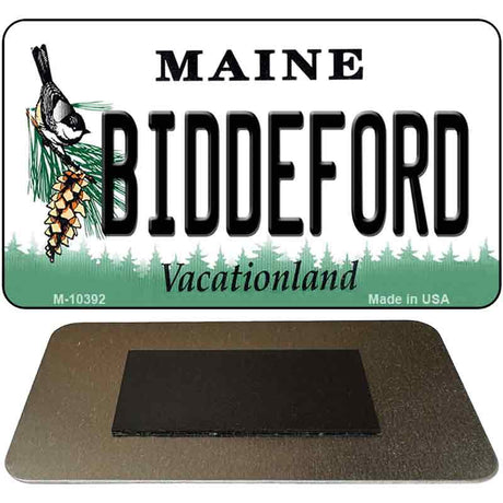 Biddeford Maine State License Plate Tag Magnet M-10392