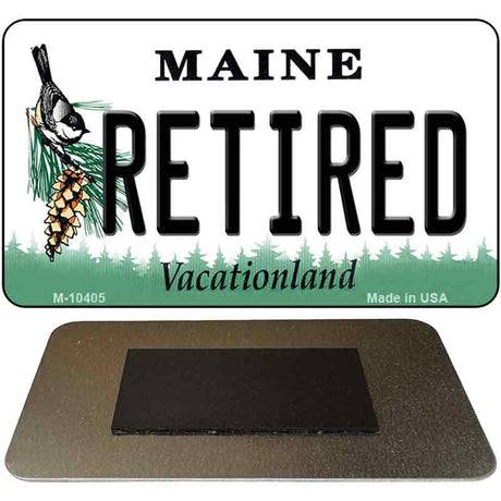 Retired Maine State License Plate Tag Magnet M-10405