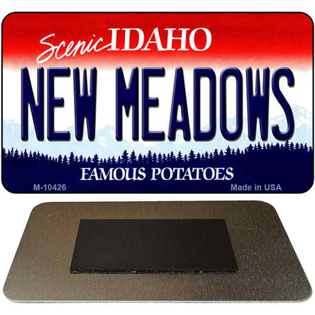 New Meadows Idaho State License Plate Tag Magnet