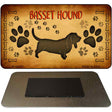 Basset Hound Novelty Metal Magnet M-10431