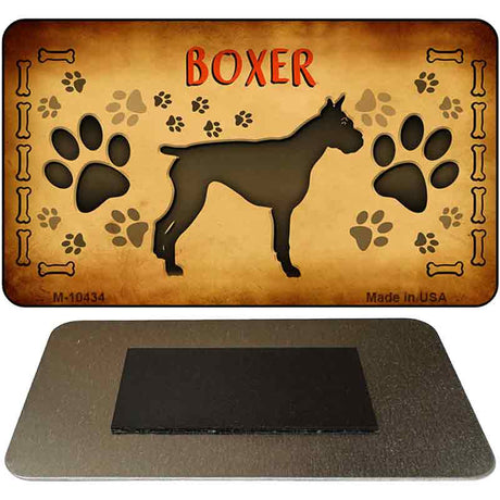 Boxer Novelty Metal Magnet M-10434