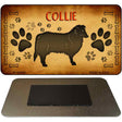 Collie Novelty Metal Magnet M-10440