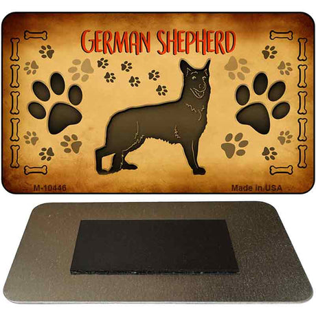 German Shepherd Novelty Metal Magnet M-10446