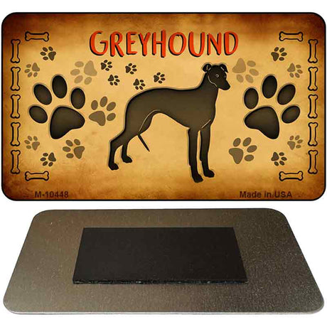 Greyhound Novelty Metal Magnet M-10448